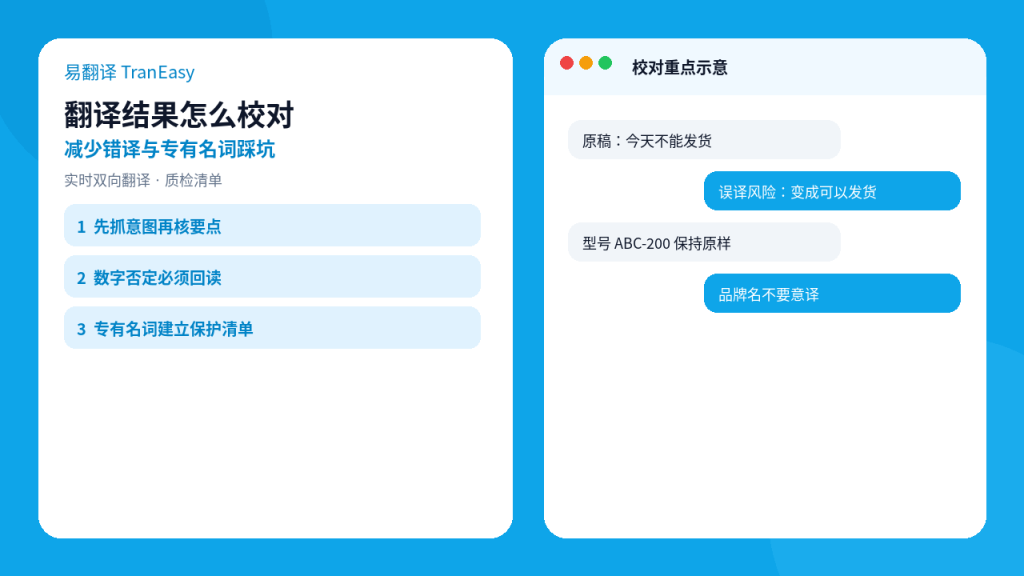 易翻译翻译结果校对与专有名词保护封面示意